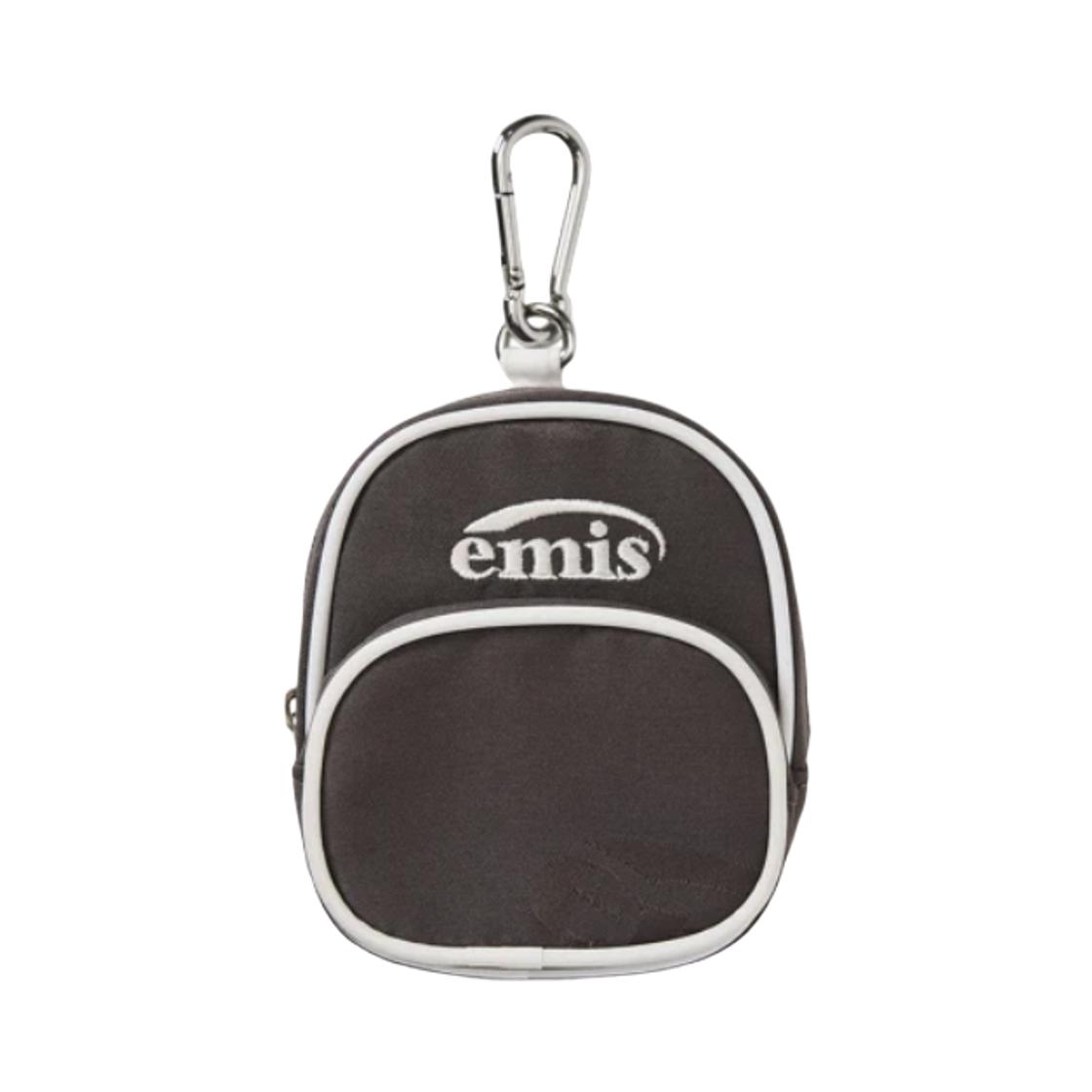 Emis Logo Jacquard Keyring Brown ONE SIZE