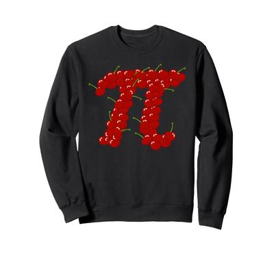 Cherry Pi Funny Pi Day Cherry Pie Pun Cherry Pi Sweatshirt