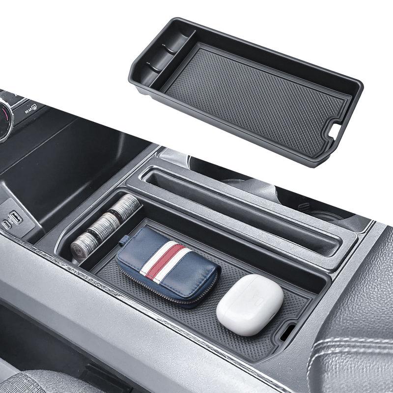 Center Console Pocket Cover for Ford F150 -2024 2025 Adapter Ert Tray Gear Shifter Hidden Panel Ert Car Storage Cover