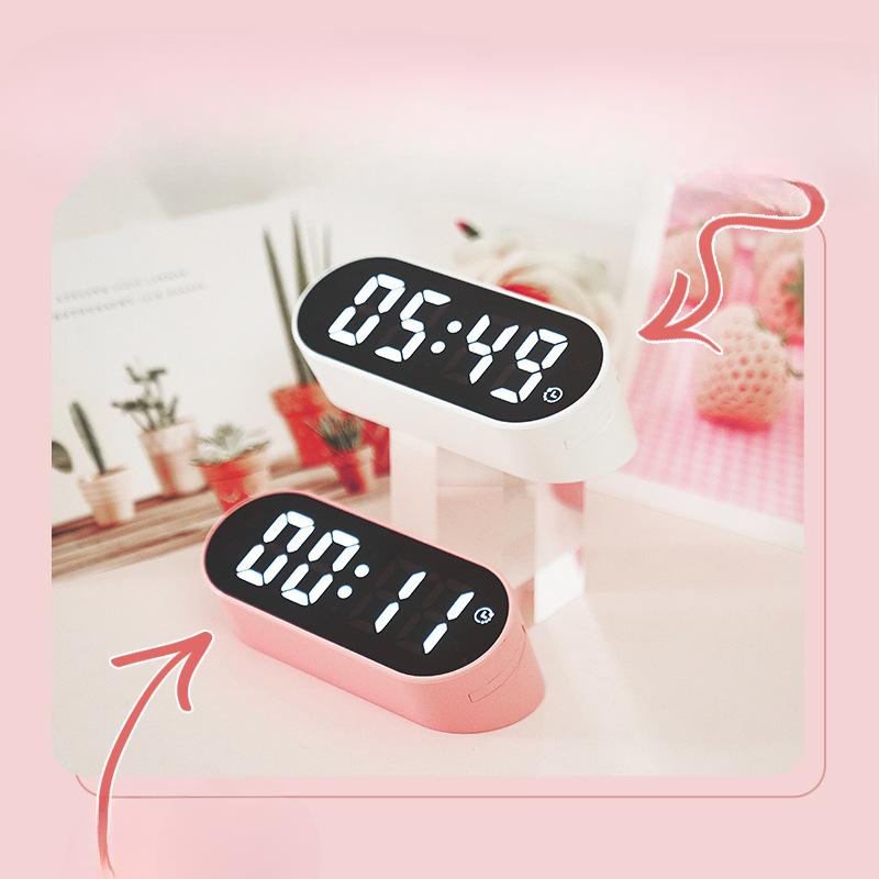 New Portable LED Electronic Alarm Clock Multi Function Student Electronic Clock with Positive Countdown Function Alarm Clock