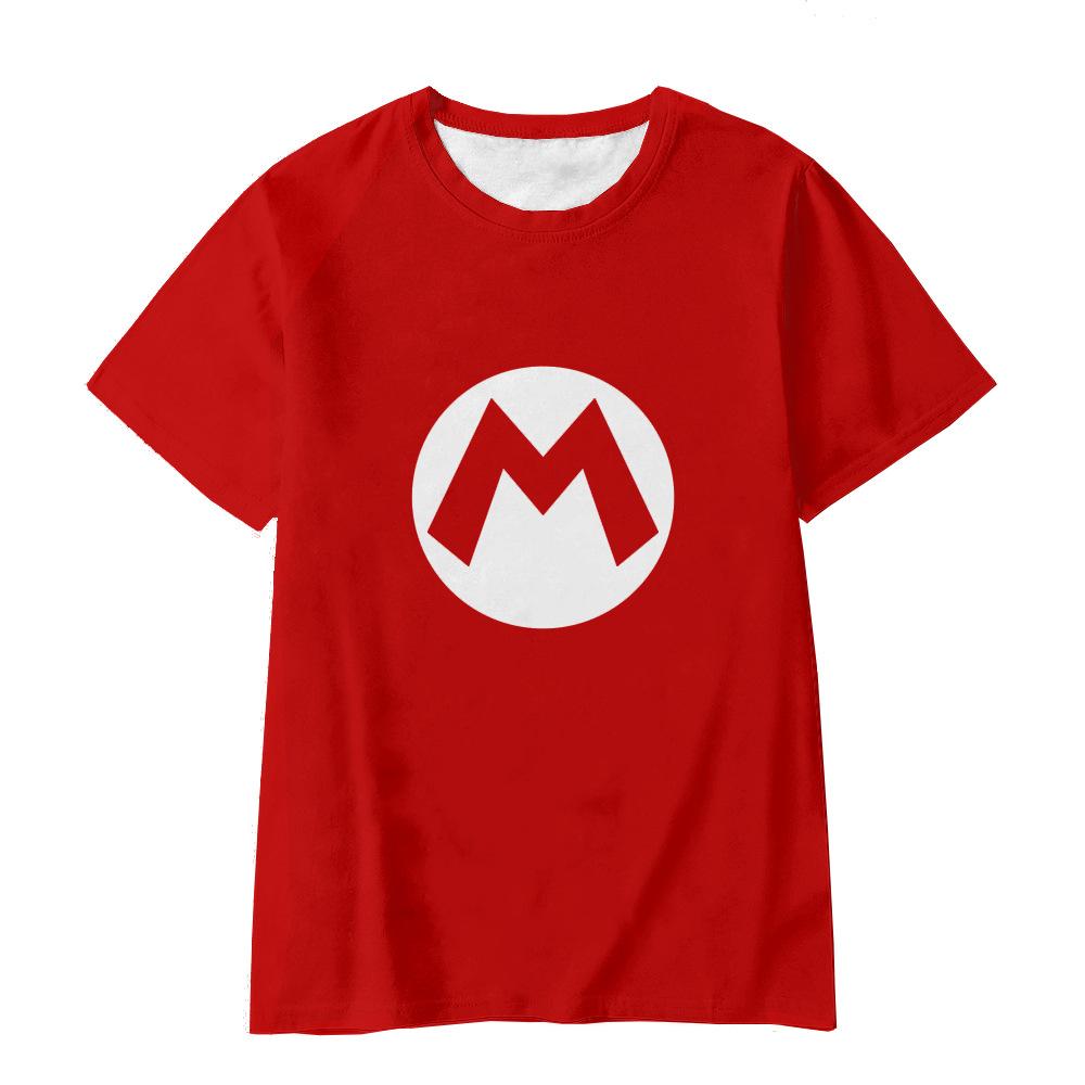 

Літні футболки з круглим вирізом та 3D принтом Super Mario Модні повсякденні футболки з коротким рукавом для дітей хлопчиків та дівчаток Унісекс 170