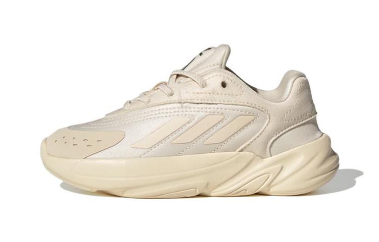 Adidas Originals Ozelia El C Low top Abrasion Resistant Low top Kids Lifestyle Shoes Beige Yellow GW7213
