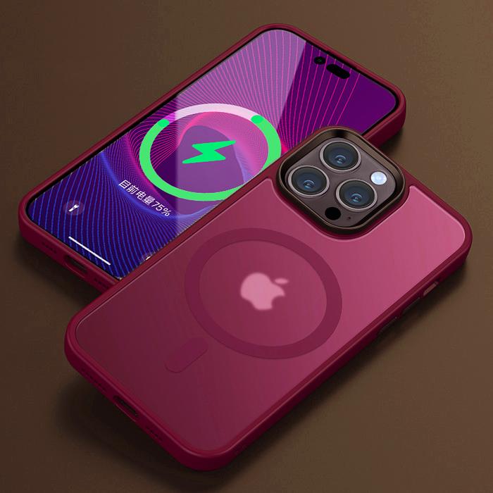 Luxury Matte For Magsafe Case For iPhone 16 15 13 12 11 14 Pro Max 16 Plus Magnetic Wireless Charge Translucent Shockproof Cover
