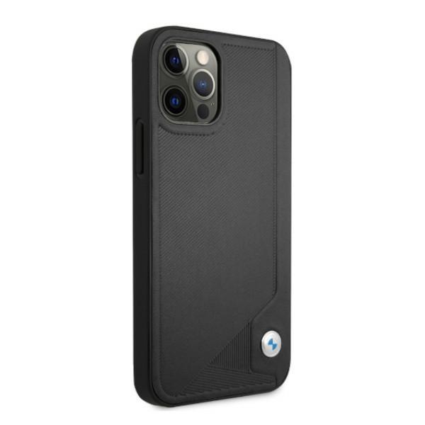 Etui Bmw Bmhcp12Lrcdpk Iphone 12 Pro Max6,7 Czarny/Black Hardcase Leather Deboss