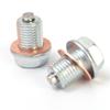 M14*1.5 Car Engine Oil Pan Oil Drain Plug Magnetic Extended Oil Drain Screw Gasket Auto Replacement Parts For Honda Volkswagen
