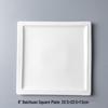 Nordic Style White Ceramic Square Dinner Plate