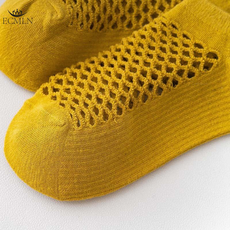 Women Mesh Breathable Hollow Out Ankle Socks Summer Multi Colors Holes Socks