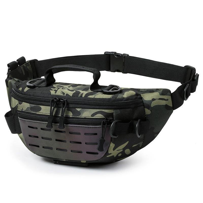 Men's Multifunctional Outdoor Waist Bag - Large Capacity for Running, Fishing, and More