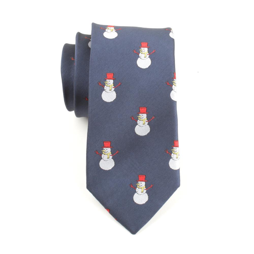 Men's Polyester Jacquard Christmas Tree Tie