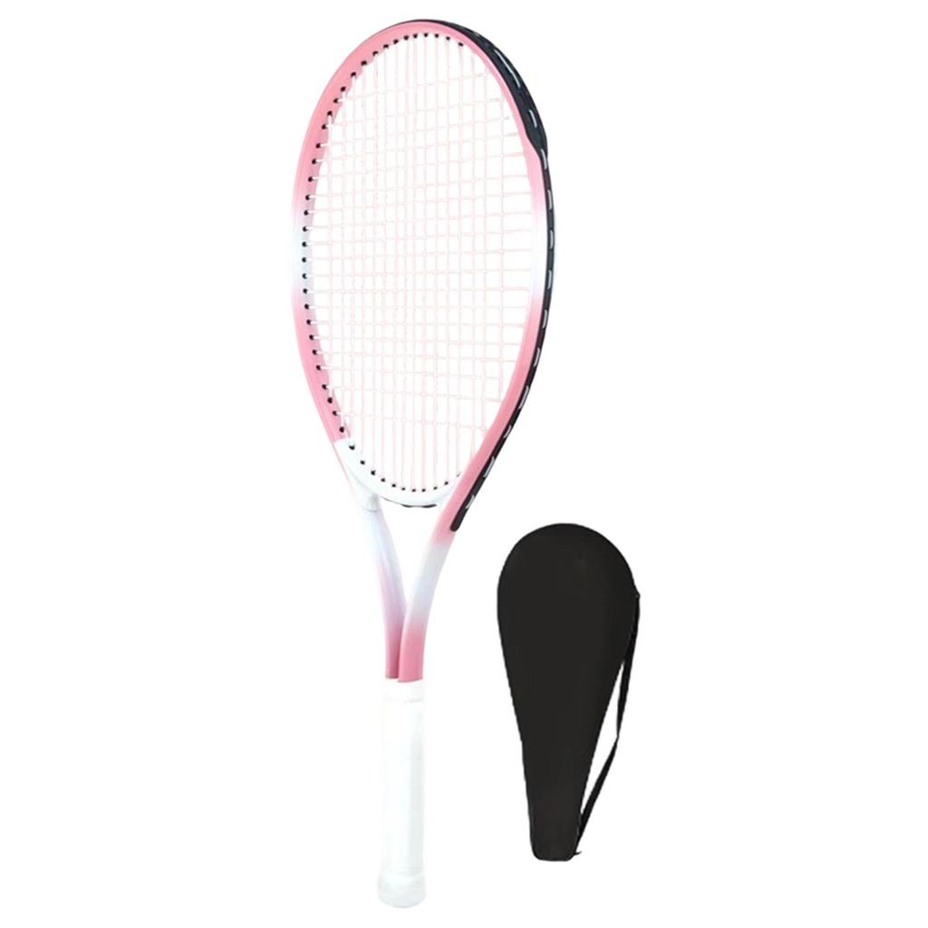 Tennis Racket Women Men Equipment Portable Practical Comfortable Grip Pink