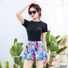 2026 Women's Long Sleeve One-Piece Swimsuit: Sun Protection, Solid Color, Patchwork, Zipper, Customizable, Conservative Style
