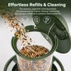Circular Habitat Hanging Bird Feeder Sure-Lock Cover Bird Food Container  Bird Watching
