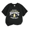 Kids Boys Girls 100% Cotton Crew Neck Short Sleeve T-Shirt, Bells Beach Australian Paradise High Waves Surf Print Casual Summer Tee Tops for Children