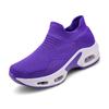 Flying Woven Sports Shoes New Light Running Breathable Mesh Comfortable Thick Sole Casual Large Size Shoes