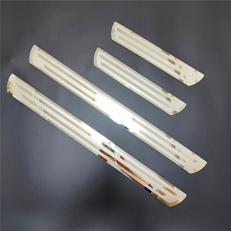 For Mazda CX-5 CX5 2011-2013 2014 2015 2016 Chrome Door Sill Guards Cover Trim Welcome Pedal Scuff Plate Car Sticker Accessories