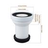 Toilet Extension Pipe Shifter with Reliable Performances Straight Pipe Connector for Bathroom Use Minimizes Leaks & Odor