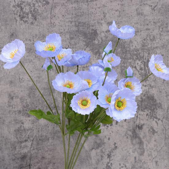 Artificial Flower for Vase Realistic Faux Silk Flower Bouquet with 3 Heads Blooms And 1 Bud for Home Wedding Party Decoration Table Centerpiece