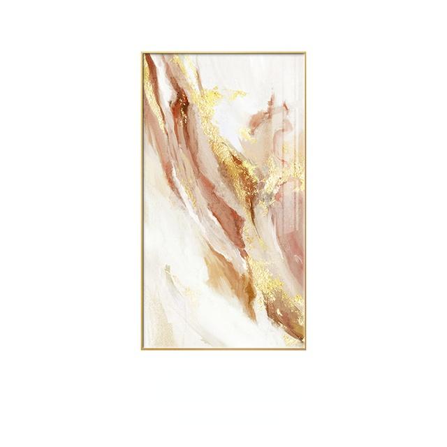 

Сучасні розкішні картини для прикраси дому Nordic Hotel Вітальня Настінні плакати та принти золотою фольгою Абстрактні картини на полотні 20cm×40cm NoFrame