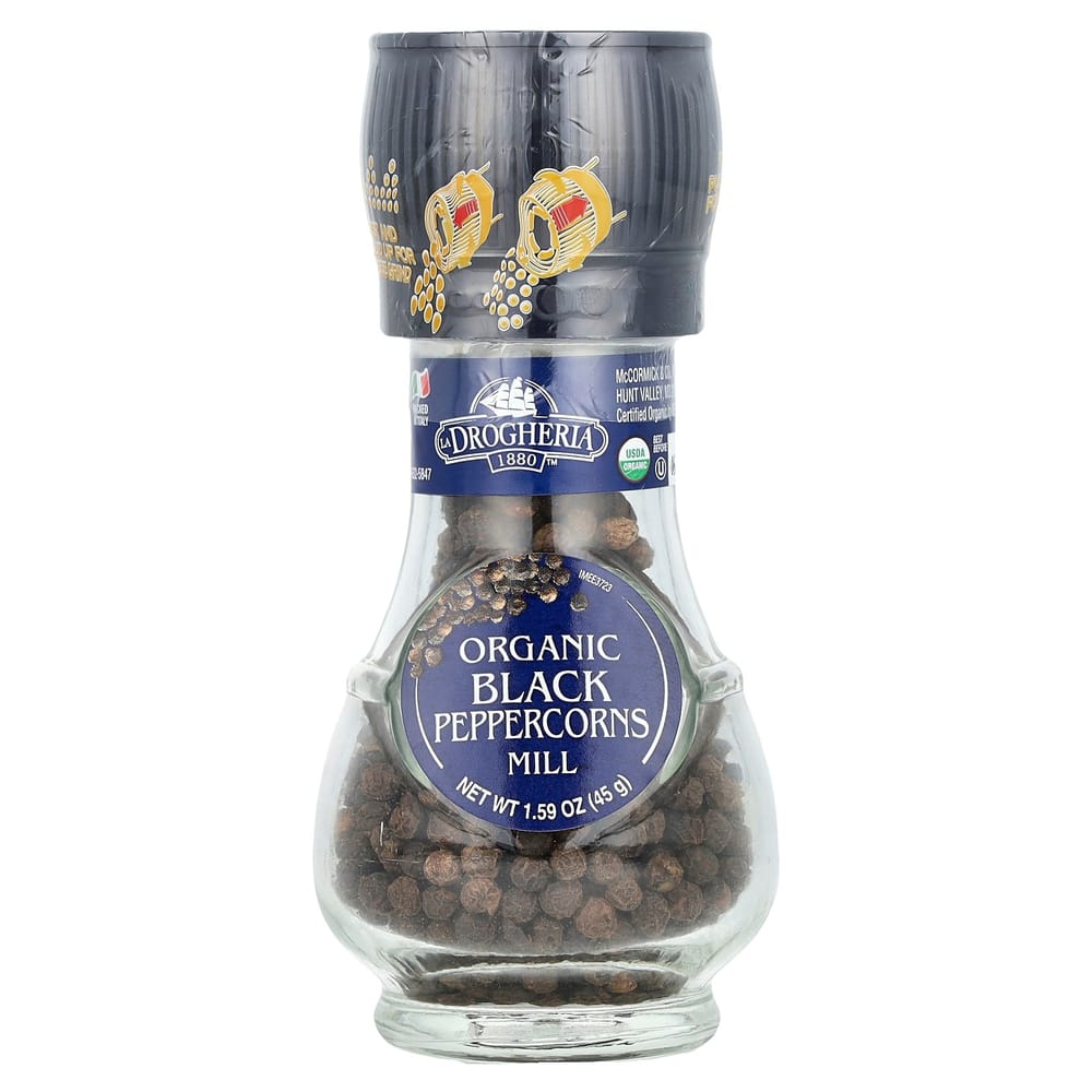 iHerb Drogheria & Alimentari Whole Black Pepper Grinder 45g (1.58oz)
