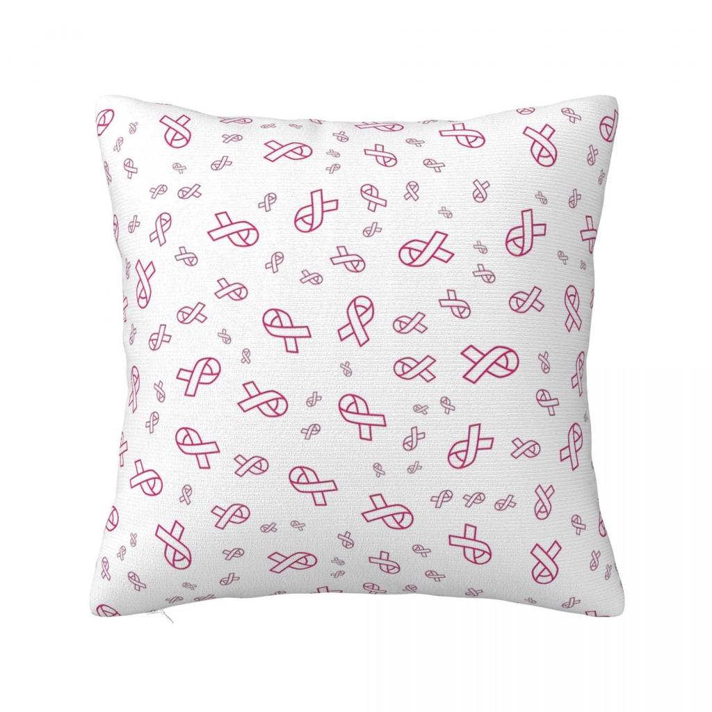 Tackle Breast Cancer Football Pillowcase Polyester Cushion Cover Gift Pillow Case Cover Home Zipper 40X40cm
