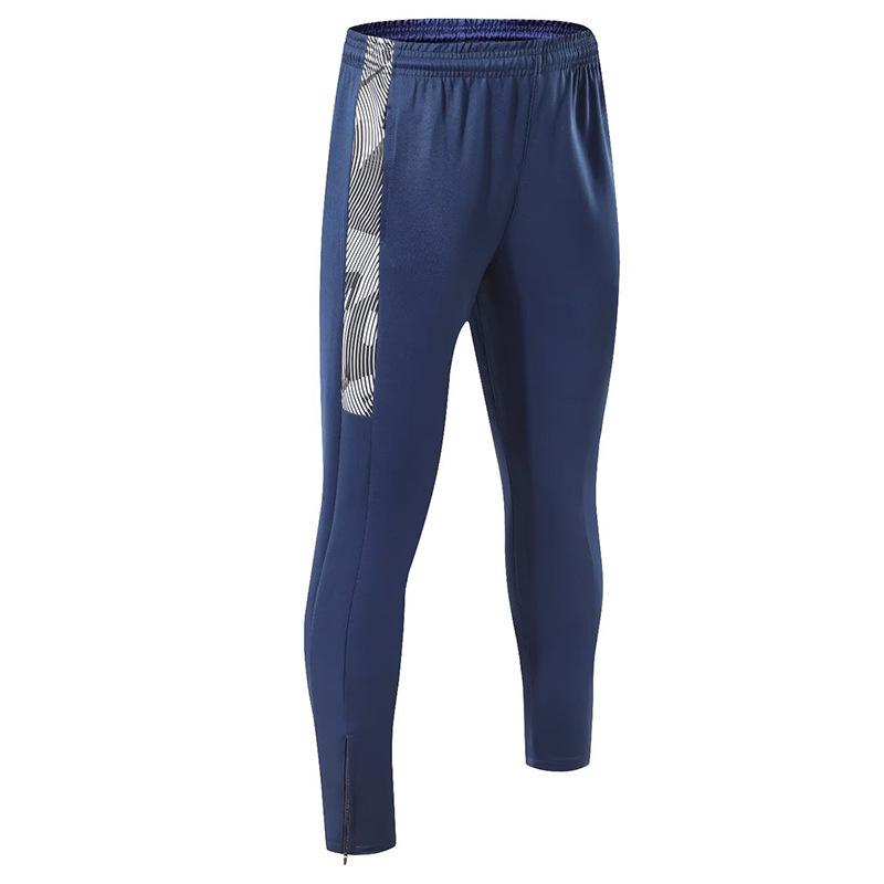 Spring Men's Tapered Sports Pants - European & American Zippered Running and Training Pants
