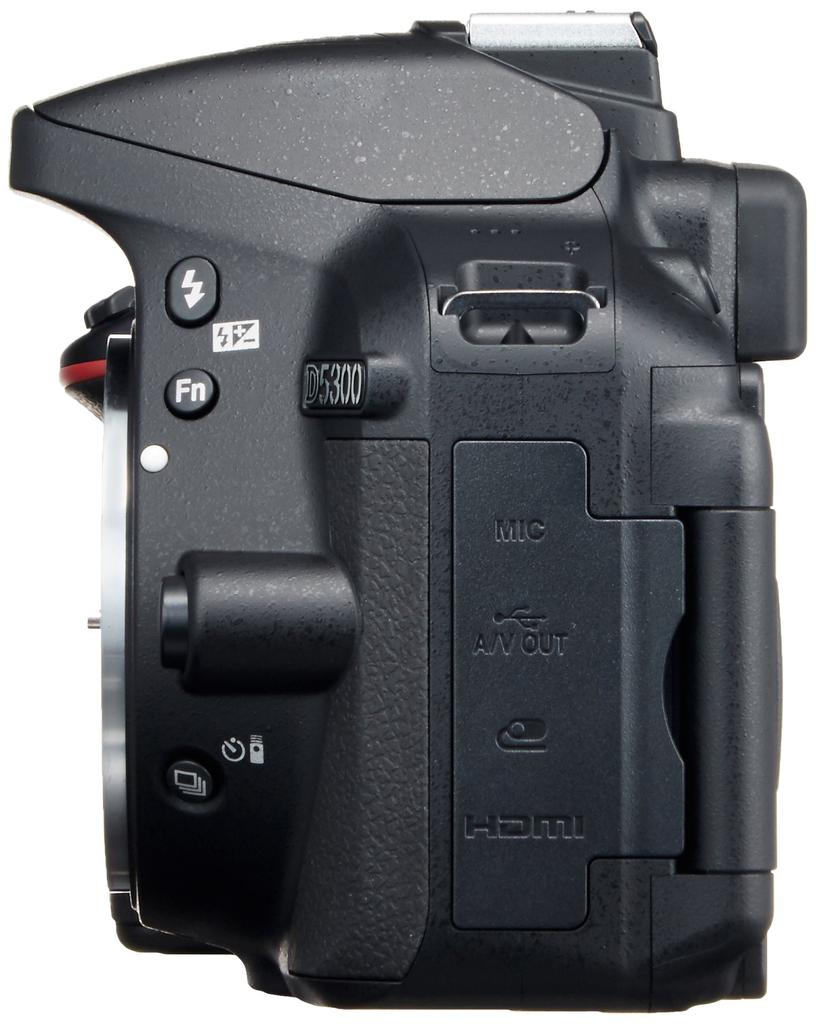 Digitální zrcadlovka Nikon D5300 D5300BK [Repasovaná] Fotoaparát, Černý, 24MP, 3,2palcový LCD,