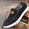 Men's Canvas Shoes with Soft Soles Casual Breathable Comfortable Sliding Sleeves Men's Cloth Shoes Men's Sneakers