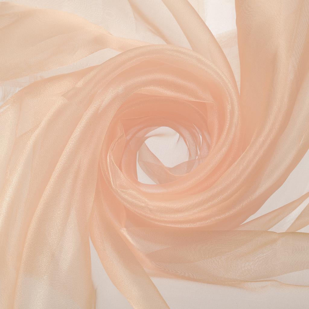 Organza Tulle Roll Fabric 60" Bridal Solid Sheer Organza Crystal Organza Sheer Silky Fabric for DIY Craft Table Home Decoration