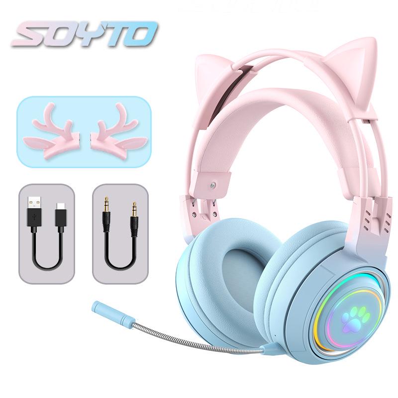 Wireless Bluetooth Gaming Headset with Headband for Mobile and Computer E-Sports