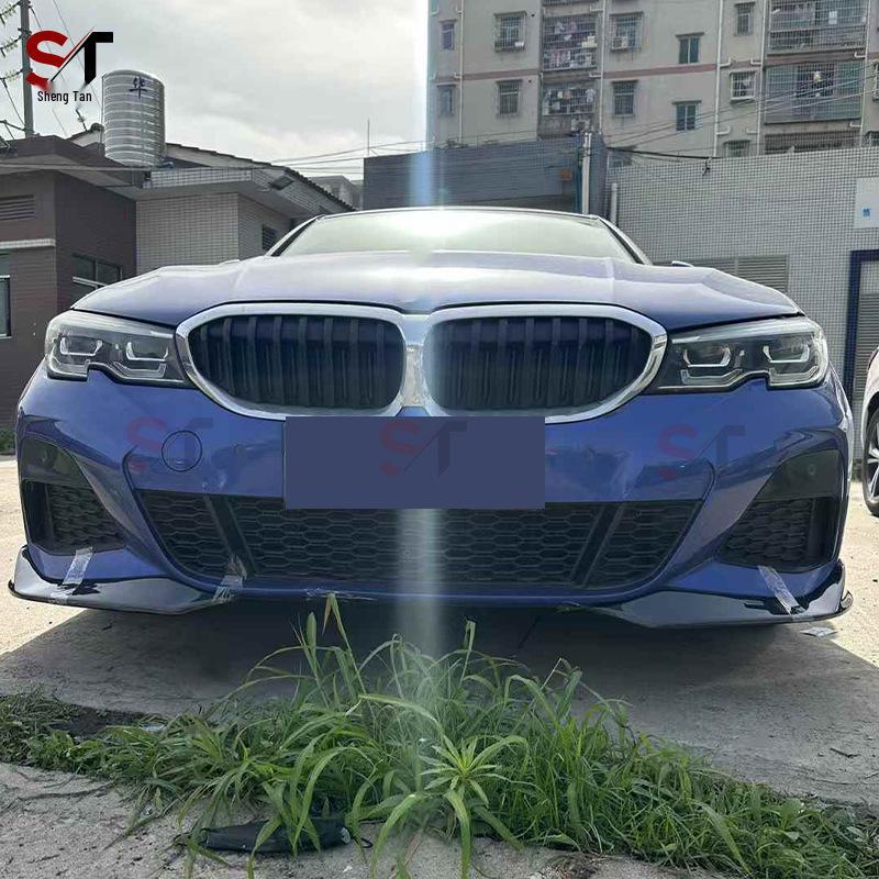 Kohlefaser AC-Stil Eckenschutz für 2019-2021 BMW 3er G20/G28 Frontstoßstange Chin Modifikation