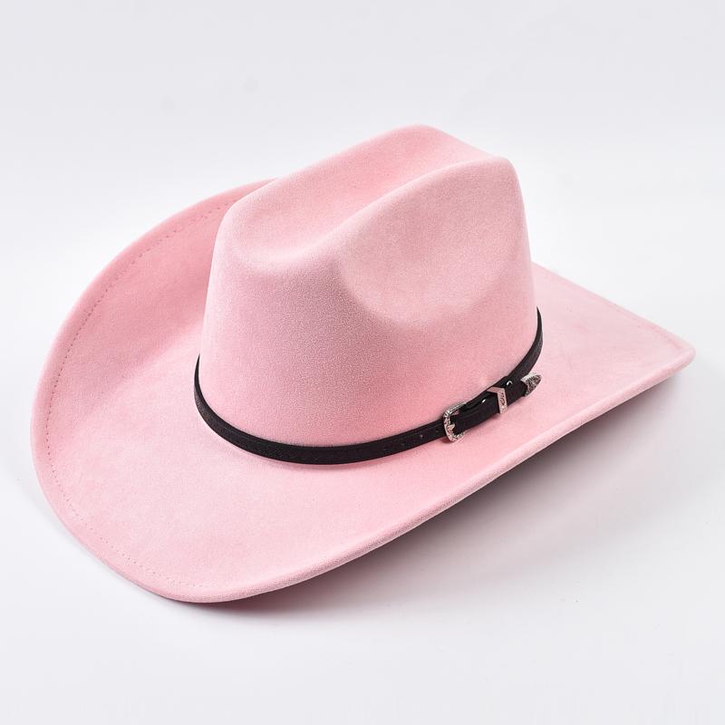 Suede Western Cowboy Hat For Men Women Vintage Rolled Brim Cowgirl Jazz Hats Outdoor Travel Knight Hats