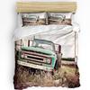 Antique Car Retro Truck Meadow Bedding Set 3pcs Duvet Cover Pillowcase Kids Adult Quilt Cover Double Bed Set Home Textile