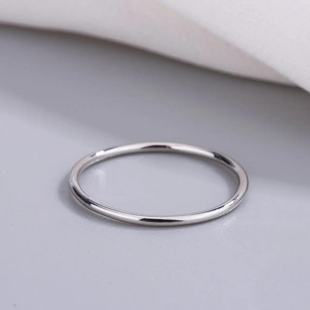 Simple Coil Geometric Couple Ring for Women Sterling Silver S925 Valentine's Day Weddding Gift Jewelry Rings for Women Engagement Rings