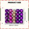 40Pcs Christmas Ball Ornaments Decorations Crafts Decorative Shatterproof Home Decor Baubles for