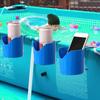 4Pack Pool Cup Holders Poolside Cup Holder For Above Strong Phone Cup Holder Beer Beverage Grou O5Y5