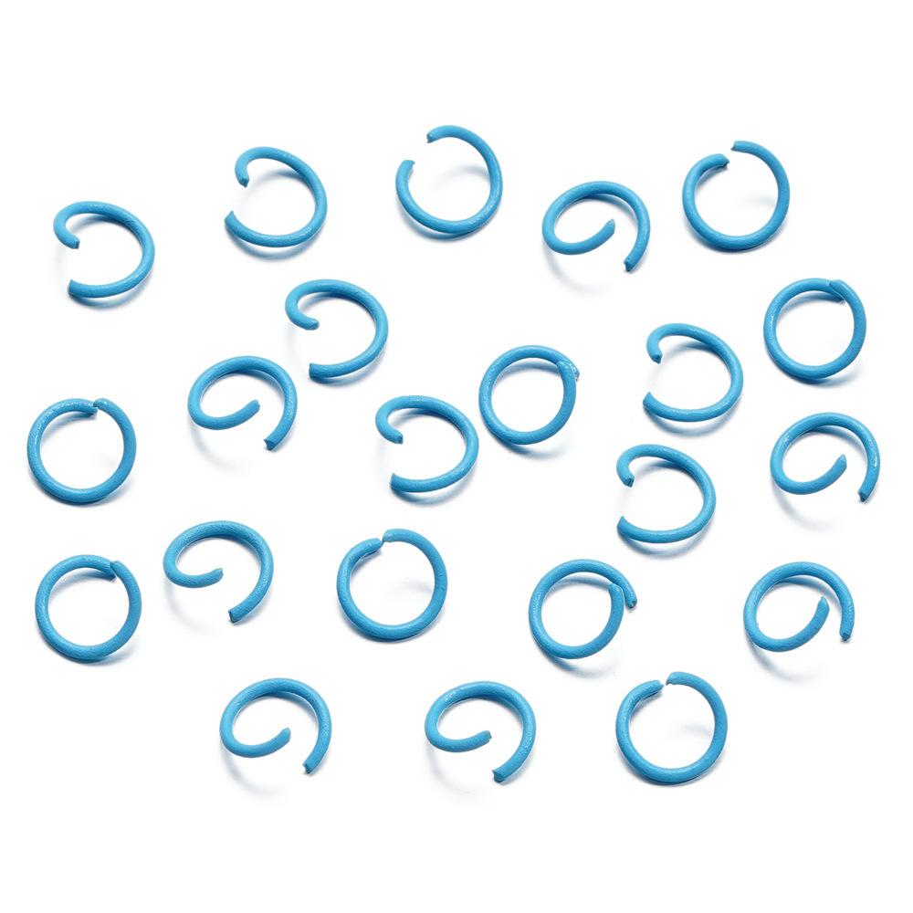 1.2 * 10Mm Open Ring, Colored Painted Iron Ring, Candy Color Connecting Ring, Handmade Diy Keychain Jewelry Ring.