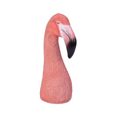 Vaso Ubia Flamingo, 10 x 8 x 20,5 cm, Estatueta, Animal, Decoração de Jardim, Pássaro, H22074