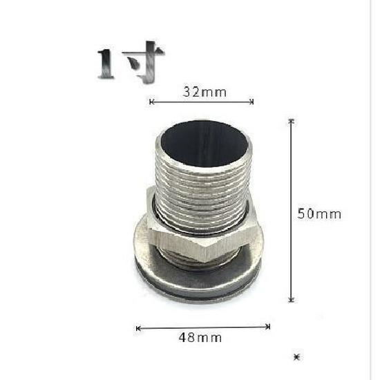 Stainless Steel 4-Point Thread Oil Drum Tank Connector