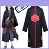 Naruto Akatsuki Uchiha Itachi Cosplay Costume Robe Cloak Cape Soft Material Fabric