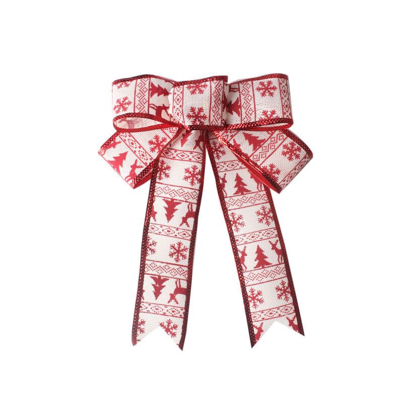 Holiday 25cm Delightful Bow Decoration In White Pink And Blue For Merry Christmas Celebrations