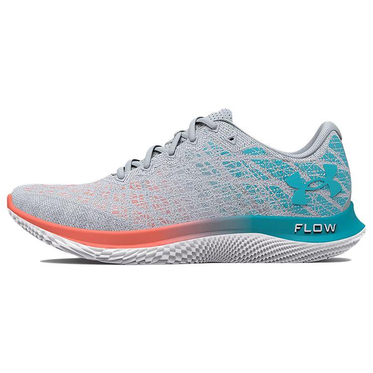 Under Armour Flow Velociti Wind Halo Grey Fresco Blue Women Sneakers 3024911-103