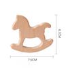 Natural Beech Wood Teething Toy Babies 3M Handcrafted Animal-Shaped Chew Stick With Smooth Finish