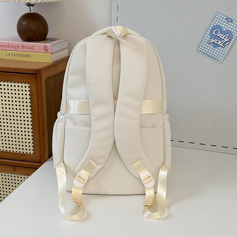 Women's Solid Color Backpack Student Schoolbag Outdoor Small Backpack