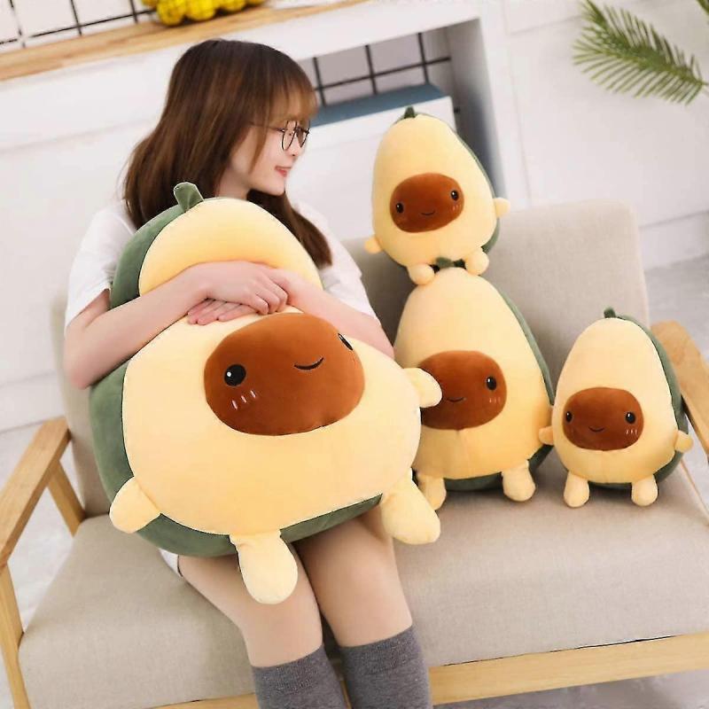 Stuffed Avocado Plush Toy Kawaii Fruit Plush Soft Pillow Doll Hugging Pillow Plush Toy Gifts For Kids, Girl, Boy, And Friends Valentine's Christmas To