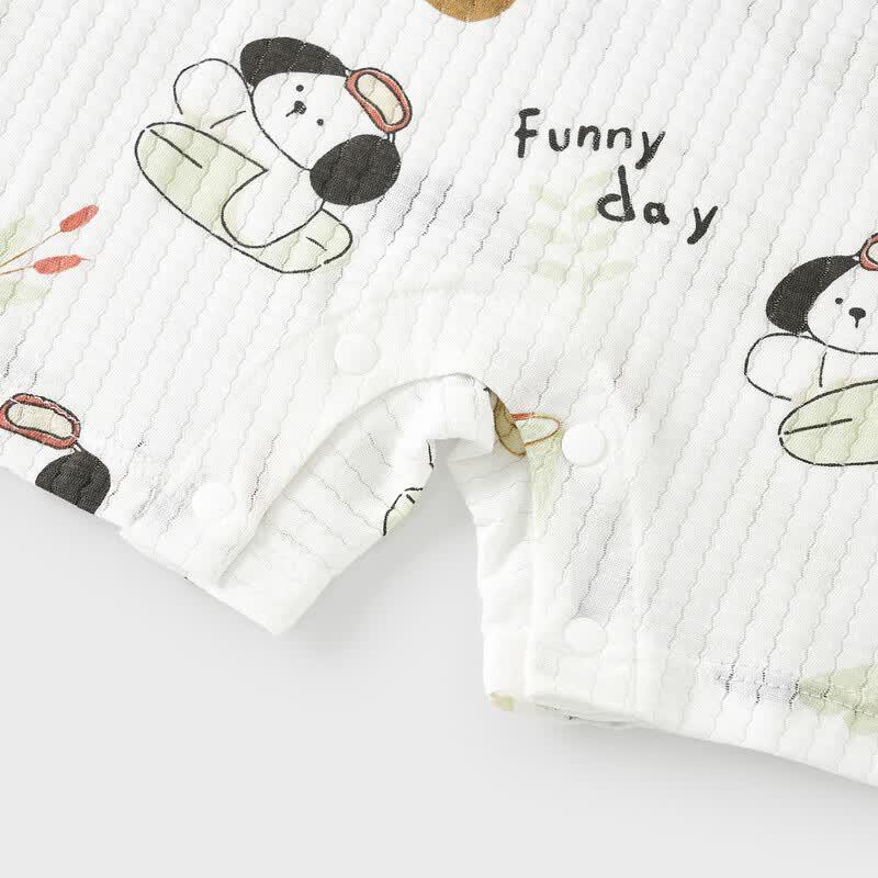 TONGTAI Baby Short Sleeve Cotton Romper