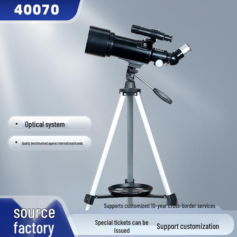 F70400 High Definition Professional Stargazing Monocular Telescope for Students Black 70400 with Star Map