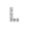 High Quality Bling Rhinestone Slide Letter Charms Stainless Steel with 10mm Hole for Pet Collars for Dogs A-Z 26 Letters