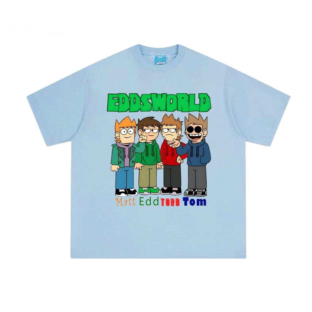 

Eddsworld Футболка 2026 Нова Харадзюку Високоякісна Футболка Літня Манга Графічний Принт Футболка 100% Бавовна Модна Зручна Футболка L