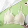 Seamless Wire-Free Nude Comfort Plus Size Sports Bra with Beautiful Back Design