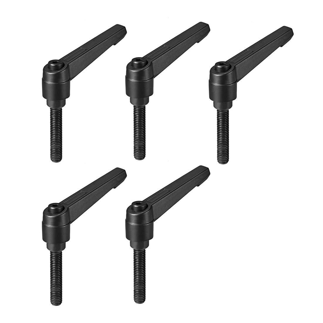 uxcell Handle M8 x 40mm Adjustable Clamp Lever Thread Male M8 x 40mm